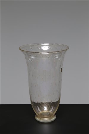 I DOGI Vaso in vetro a bolle e foglia oro, . -. Cm 20,00 x 31,00. Etichetta...