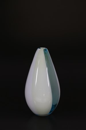 CENEDESE GINO Attrib. Vaso a fasce verticali incalmate, anni 50. -. Cm 15,00...