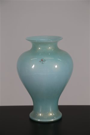 BAROVIER & TOSO Vaso con inclusioni a foglia oro, anni 80 . -. Cm 26,00 x...