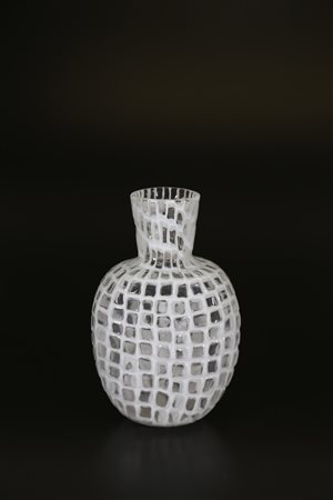 SCARPA TOBIA (n. 1935) Vaso serie occhi, anni 70. -. Cm 14,00 x 21,50 x 10,00.