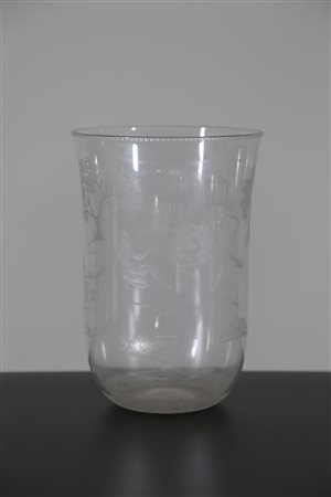 BALSAMO STELLA GUIDO (1882 - 1941) Alla maniera di. Vaso inciso alla ruota....