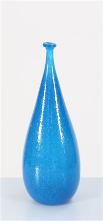 BAROVIER ERCOLE (1889 - 1974) Bottiglia in vetro corroso . -. Cm 16,00 x...