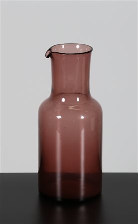 SCARPA CARLO (1906 - 1978) Bottiglia in ametista per Venini, anni 50. -. Cm...