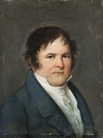 Scuola della seconda met&agrave; del sec. XIX &quot;Ritratto di gentiluomo in...