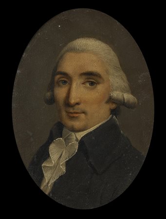 Maestro della fine del sec. XVIII &quot;Ritratto di gentiluomo&quot; olio su...