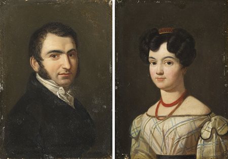 Scuola della seconda met&agrave; del sec. XIX "Gentiluomo e...