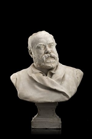 Gustave Crauk (Velenciennes 1827 - Meudon 1905) "Ritratto di Francisque...