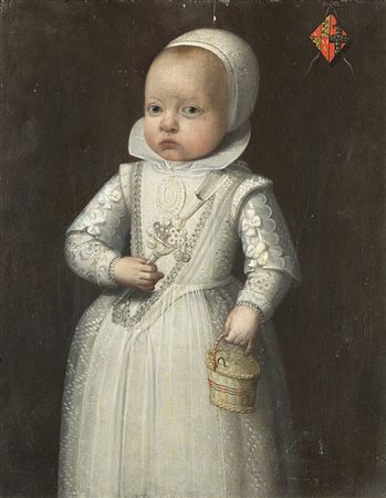 Scuola dell'Europa settentrionale del sec. XVII "Ritratto di infante...