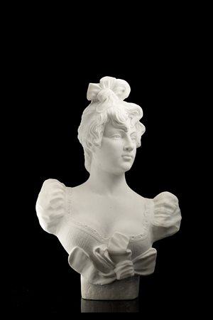 Pierre Etienne Daniel Campagne (1851 - 1914) "Ritratto di gentildonna...