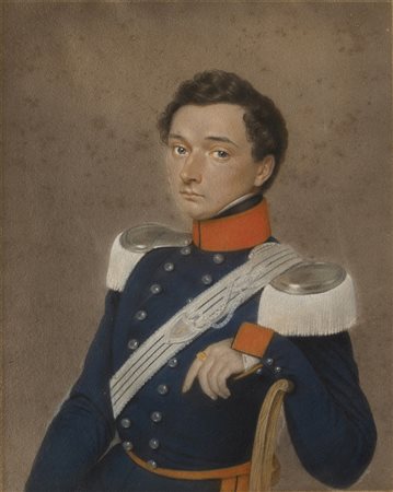 Maestro dell'inizio del sec. XIX "Ritratto di Sottotenente del...