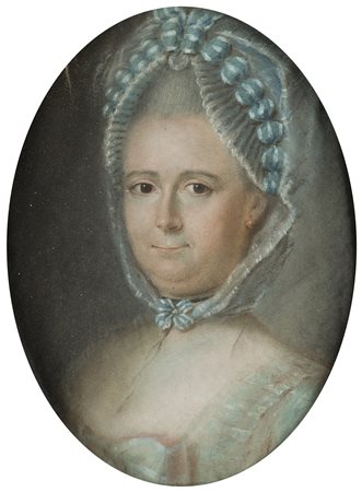 Scuola dell'inizio del sec. XIX "Ritratto di gentildonna con...