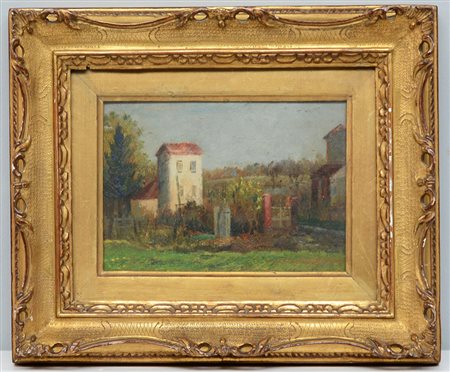 Umberto Montini (Milano 1897 - Busto Arsizio 1978) "Varesotto" olio su...