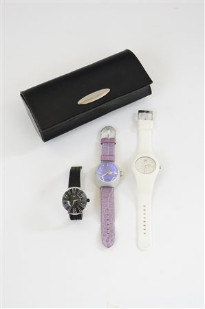 WINTEX, LOCMAN Lotto composto da tre orologi da polso da donna di materiali e...