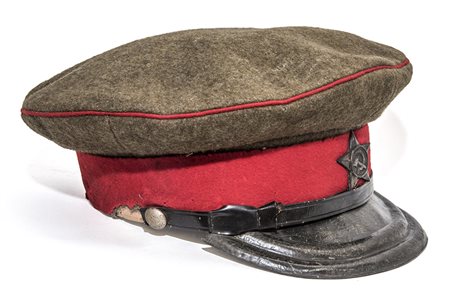 Cappello a visiera di fanteria dell'Armata Rossa Sovietica, 1940/43 Russia...
