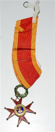 Onorificenza. Commenda da collo completa di nastro dell'Ordine di San...