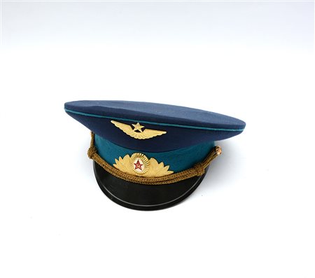 Cappello a visiera da ufficiale dell'Aeronatuica Sovietica anni 80 del XX secolo