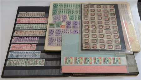 [AREA ITALIANA] Lotto di francobolli, con ripetizioni in 3 classificatori e...