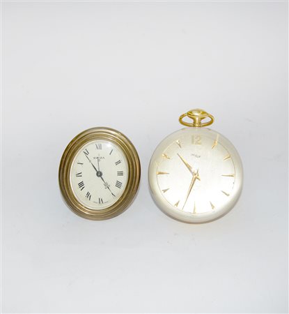 IMHOF - SWIZA Lotto composto da due orologi da tavolo di materiali e...