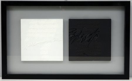 Alessandro Algardi (Milano 1945) "Bianco 21" – "Nero 24", 1995. Lotto...