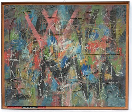 Julian Pacheco (Cuenca 1937 - 2000) "Muro del Alguacil" tecnica mista...