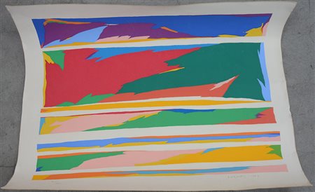 Piero Dorazio (Roma 1927 - Perugia 2005) "Senza titolo" 1971 serigrafia...