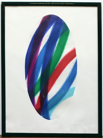 Piero Dorazio (Roma 1927 - Perugia 2005) "Senza titolo" 1989, acquaforte e...