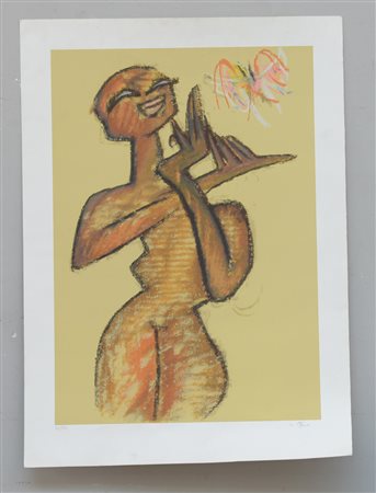 Roberto Matta (Santiago del Cile 1911 - Civitavecchia 2002) "Figura femminile...