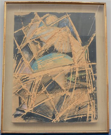 Mastroianni Umberto (Fontana Liri 1910 - Roma 1998) "Composizione astratta"...