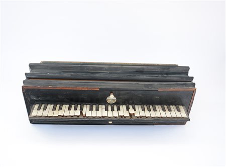 Fisarmonica in legno ebanizzato, marca Mayermarix (difetti e mancanze)