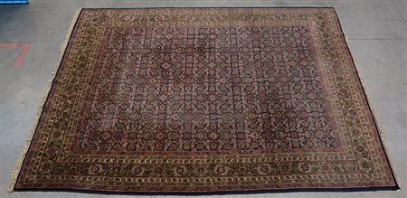 Tappeto Mahal, Persia fine secolo XIX. Disegno Herati su fondo blu scuro (cm...