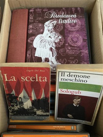 Lotto composto da numerosi libri di vario argomento, fra cui romanzi e opere...