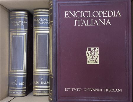 Enciclopedia Treccani in 36 volumi, più uno di appendice, edizione del 1929