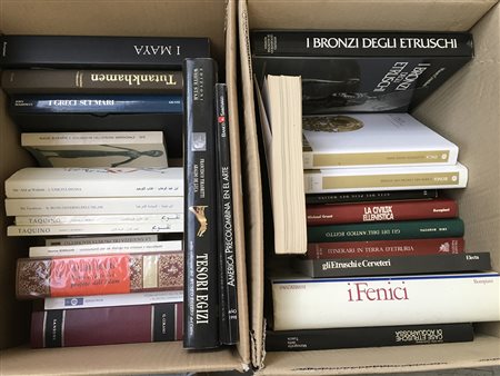 Lotto composto da pubblicazioni sulla cultura e l'arte delle antiche civiltà...