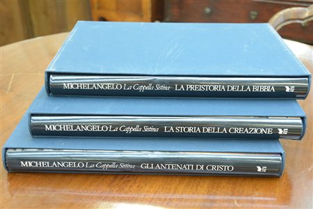 Lotto composto da tre monografie relative all'attività artistica di...