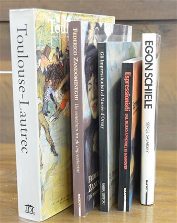 Lotto composto da alcune belle monografie relative ad artisti della corrente...