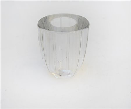 Orrefors, Svezia Vasetto in vetro di forte spessore. Anni 60/70 (h cm 10,5)...