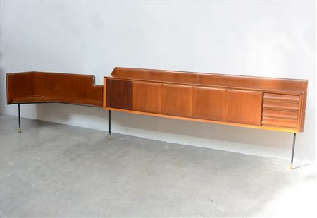 Enrico Castiglioni (Busto Arsizio 1914 - Busto Arsizio 2000) Mobile basso in...