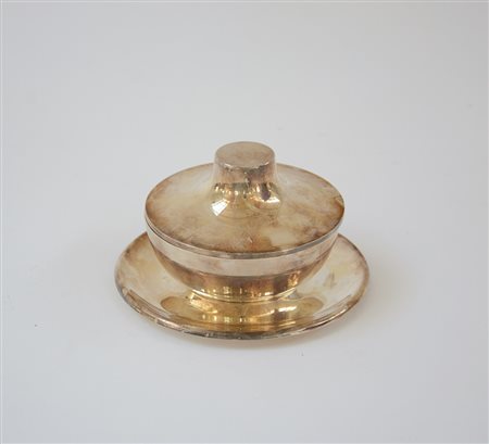 Lino Sabattini (1925 - 2016) Zuccheriera in metallo argentato completa di...