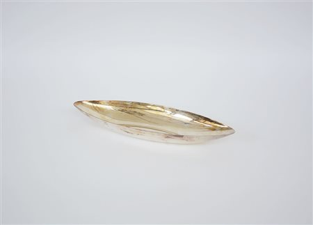 Lino Sabattini (1925 - 2016) Ciotola in metallo argentato (l cm 32) (difetti)