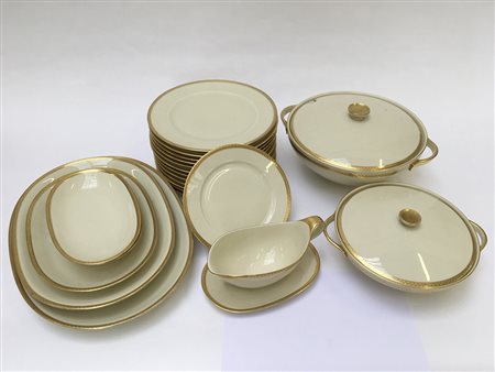 Manifattura tedesca, Heinrich & Co., servizio da tavola in porcellana color...