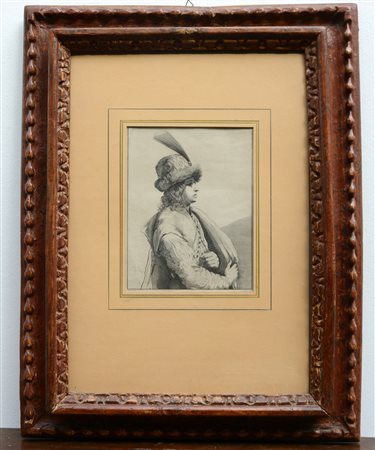 Rembrandt Incisione da controllare (cm 24x18) In cornice antica laccata...