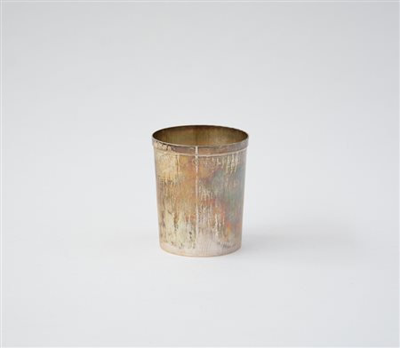 Bicchiere in argento 925/1000. Firenze, sec. XX. Argentiere Brandimarte (h....