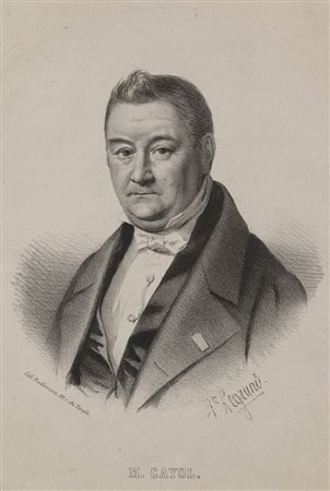 "Ritratto di M. Gayol" Litografia firmata Legrand in basso a destra (cm...