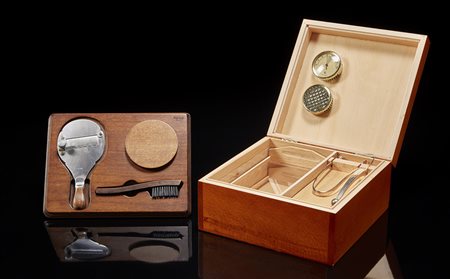 Lotto composto da un set da tartufo marcato Lorenzi e una scatola per...