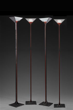 Tobia Scarpa (1935) Lotto composto da quattro lampade da terra modello...