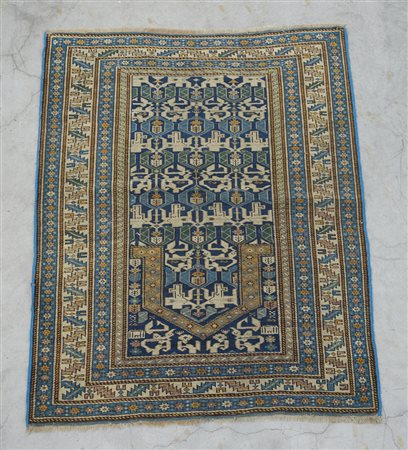 [Tappeti] Tappeto-preghiera Schirwan Gonaghkend, Caucaso fine sec. XIX. (cm...