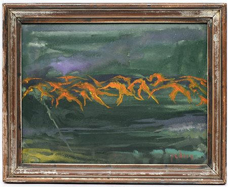 Goliardo Padova (Casalmaggiore 1909 - Parma 1979) "Composizione 1970" (cm...