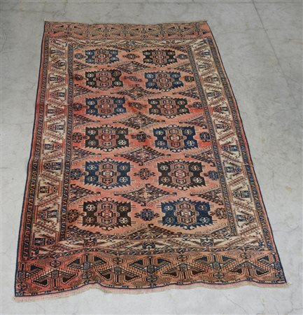 [Tappeti] Tappeto Yomut, Turkestan occidentale, inizio sec. XX. Disegno a...