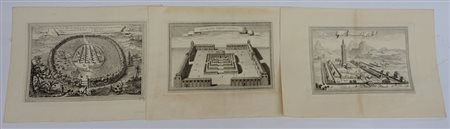 Cartella contenente otto incisioni del sec. XIX (difetti)