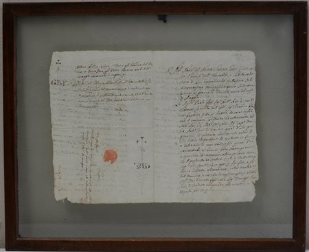 Manoscritto compravendita del 1783